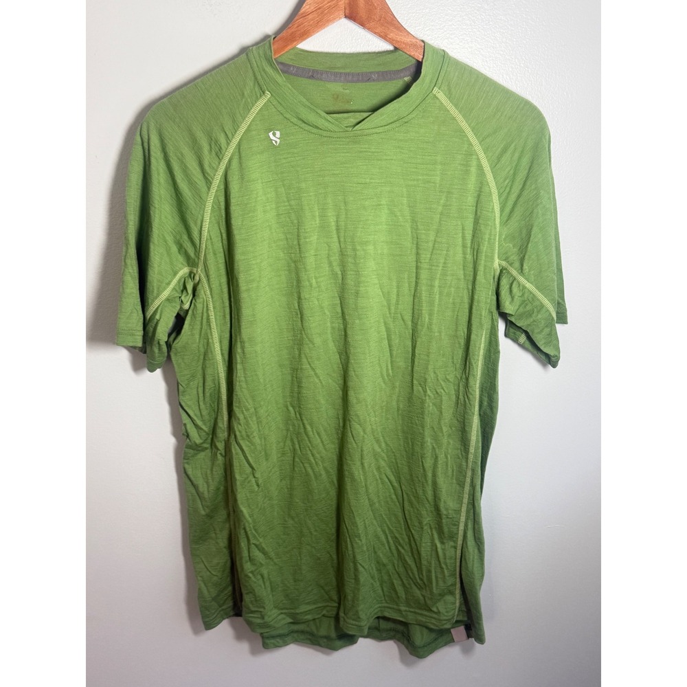 Lot of 3 Stoic Mens 100% Merino Wool T-Shirts Short Sleeve Hiking Base Layer L
